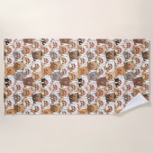 Chihuahua Pattern Strandtuch (Vorderseite)