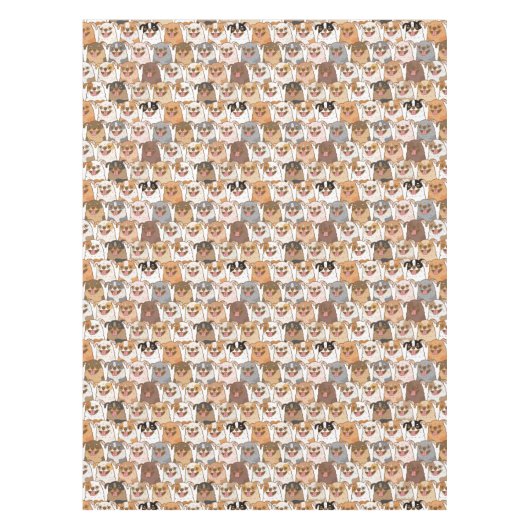 Chihuahua Pattern Tischdecke (Vorderseite)