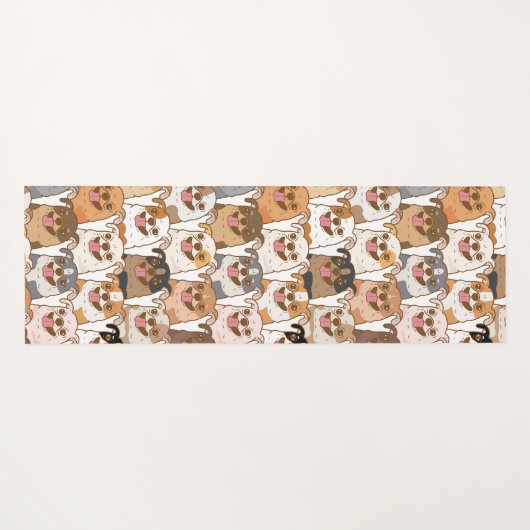 Chihuahua Pattern Yogamatte (Rückseite (Horizontal))