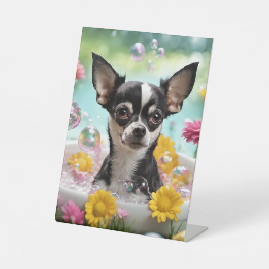 Chihuahua - Pedestal-Zeichen Sockelschild (Vorderseite)