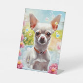 Chihuahua - Pedestal-Zeichen Sockelschild (Vorderseite)