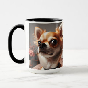 Chihuahua "People-not a Fan" Weihnachtskaffee-Tass Tasse