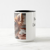 Chihuahua "People-not a Fan" Weihnachtskaffee-Tass Tasse (Zentrum)
