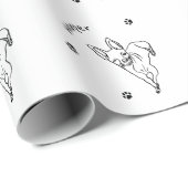 Chihuahua: Personalisierte Art Deco Geschenkpapier (Rolleneckpunkt)