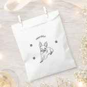 Chihuahua: Personalisierte Art Deco Geschenktütchen (Ausgeschnitten)