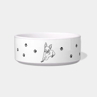 Chihuahua: Personalisierte Art Deco Napf
