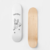 Chihuahua: Personalisierte Art Deco Skateboard (Vorderseite)