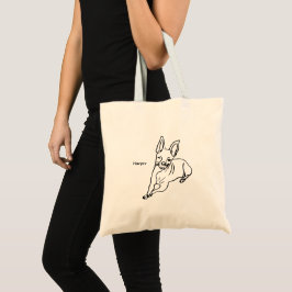 Chihuahua: Personalisierte Art Deco Tragetasche