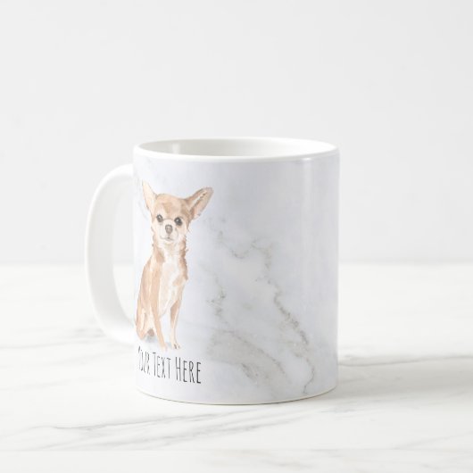 Chihuahua personalisierte Mug Kaffeetasse (Vorderseite Links)