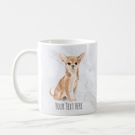 Chihuahua personalisierte Mug Kaffeetasse (Links)