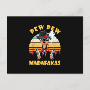 Chihuahua Pfeffer madafakas witziger Chihuahua-Lie Ankündigungspostkarte