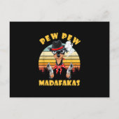 Chihuahua Pfeffer madafakas witziger Chihuahua-Lie Ankündigungspostkarte (Vorderseite)