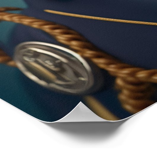 Chihuahua Pilot Captain Poster (Ecke)