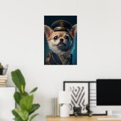 Chihuahua Pilot Captain Poster (Heimbüro)