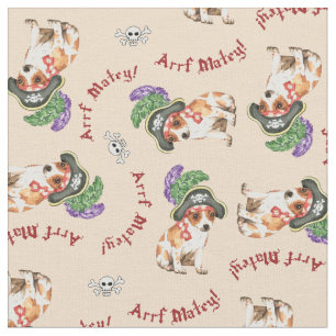 Chihuahua Pirate Fabric Stoff