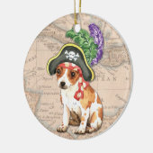 Chihuahua Pirate Keramikornament (Links)