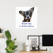 Chihuahua-Plakat Poster (Heimbüro)
