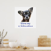 Chihuahua-Plakat Poster (Küche)