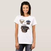 Chihuahua Plus Mops Equals Chug Dog T-Shirt (Vorne ganz)