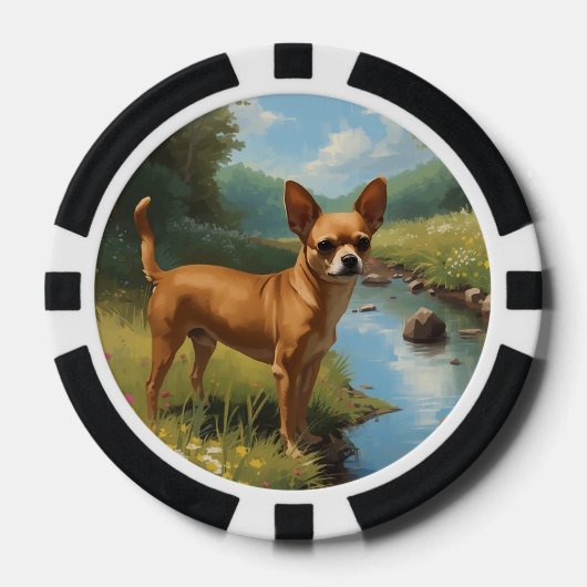 Chihuahua Pokerchips (Vorderseite)