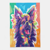 CHIHUAHUA POP ART_Dog Lover Geschirrtuch (Vertikal)