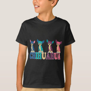 Chihuahua Pop Art T-Shirt Welpe Kleiner Hund Chiwa