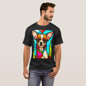 Chihuahua - Pop aus Hartglas Art_5 T-Shirt (Vorne ganz)