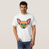 Chihuahua-Pop-Kunst T-Shirt (Vorne ganz)