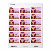 Chihuahua Portrait Adressaufkleber (Vorne)