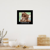 Chihuahua Portrait Poster (Küche)