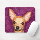 Chihuahua-Porträt Mousepad (Mit Mouse)