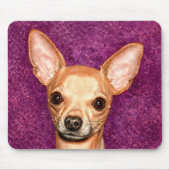 Chihuahua-Porträt Mousepad (Vorne)