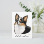 Chihuahua Postcard Postkarte (Stehend Vorderseite)