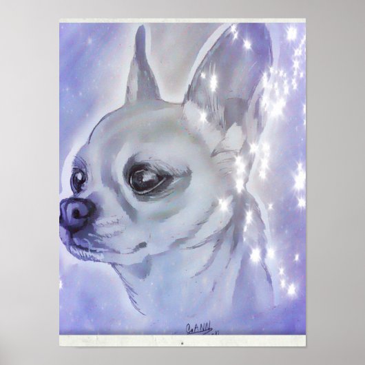 Chihuahua Poster von Carol Zeock (Vorne)