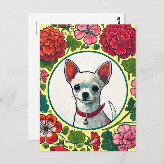 Chihuahua Postkarte (Vorne/Hinten)