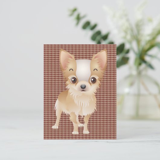 Chihuahua Postkarte (Stehend Vorderseite)