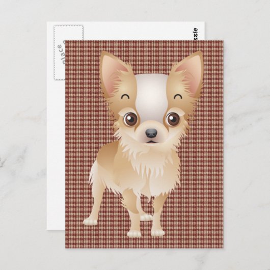 Chihuahua Postkarte (Vorne/Hinten)