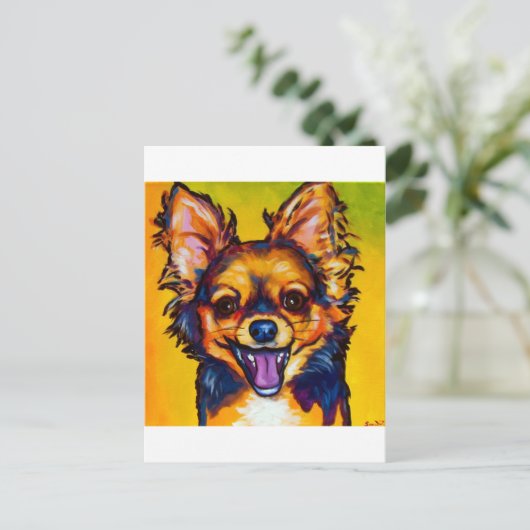 Chihuahua Postkarte (Stehend Vorderseite)