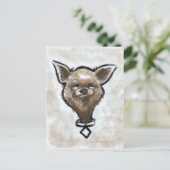 Chihuahua Postkarte (Stehend Vorderseite)