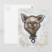 Chihuahua Postkarte (Vorne/Hinten)