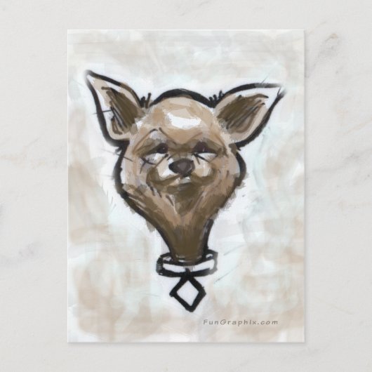 Chihuahua Postkarte (Vorderseite)