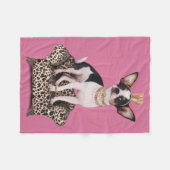 Chihuahua-Prinzessin Fleecedecke (Vorderseite (Horizontal))