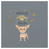 Chihuahua Proud Dog Mama Stoff (Nahaufnahme)
