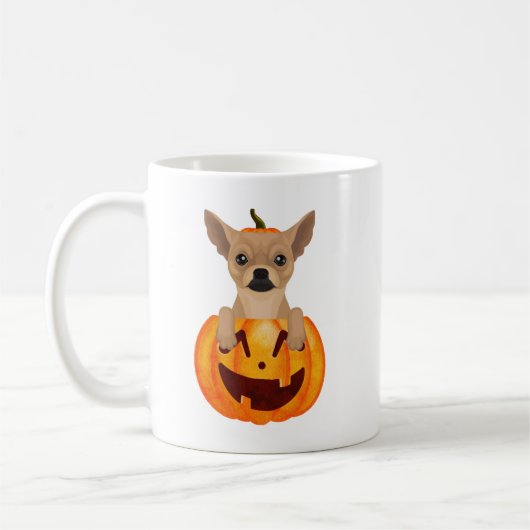 Chihuahua Pumpkin Kaffeetasse (Links)