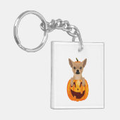 Chihuahua Pumpkin Schlüsselanhänger (Vorderseite links)
