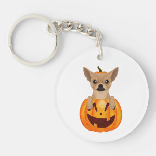 Chihuahua Pumpkin Schlüsselanhänger