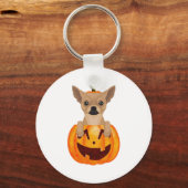 Chihuahua Pumpkin Schlüsselanhänger (Vorderseite)