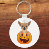 Chihuahua Pumpkin Schlüsselanhänger (Rückseite)