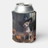 Chihuahua Pumpkins Halloween Beängstigend Dosenkühler (Kanne Rückseite)