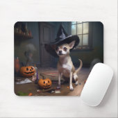 Chihuahua Pumpkins Halloween Beängstigend Mousepad (Mit Mouse)